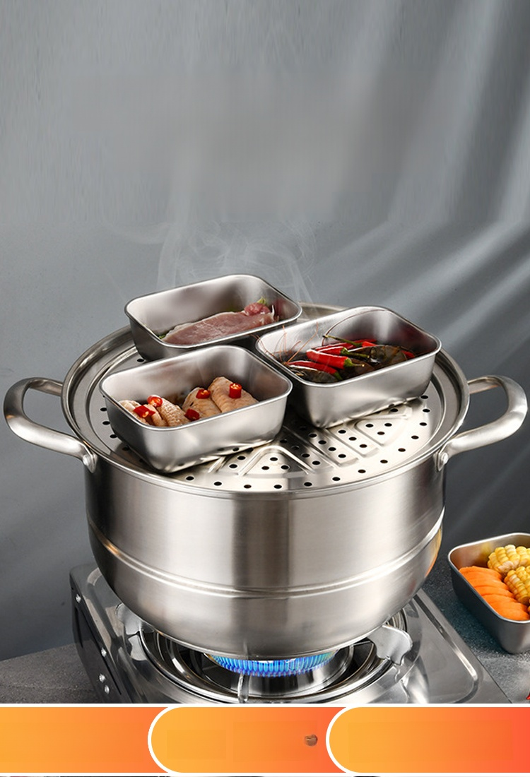 【ผู้ช่วยอเนกประสงค์】กล่องเก็บอาหารสแตนเลส รักษาความสด