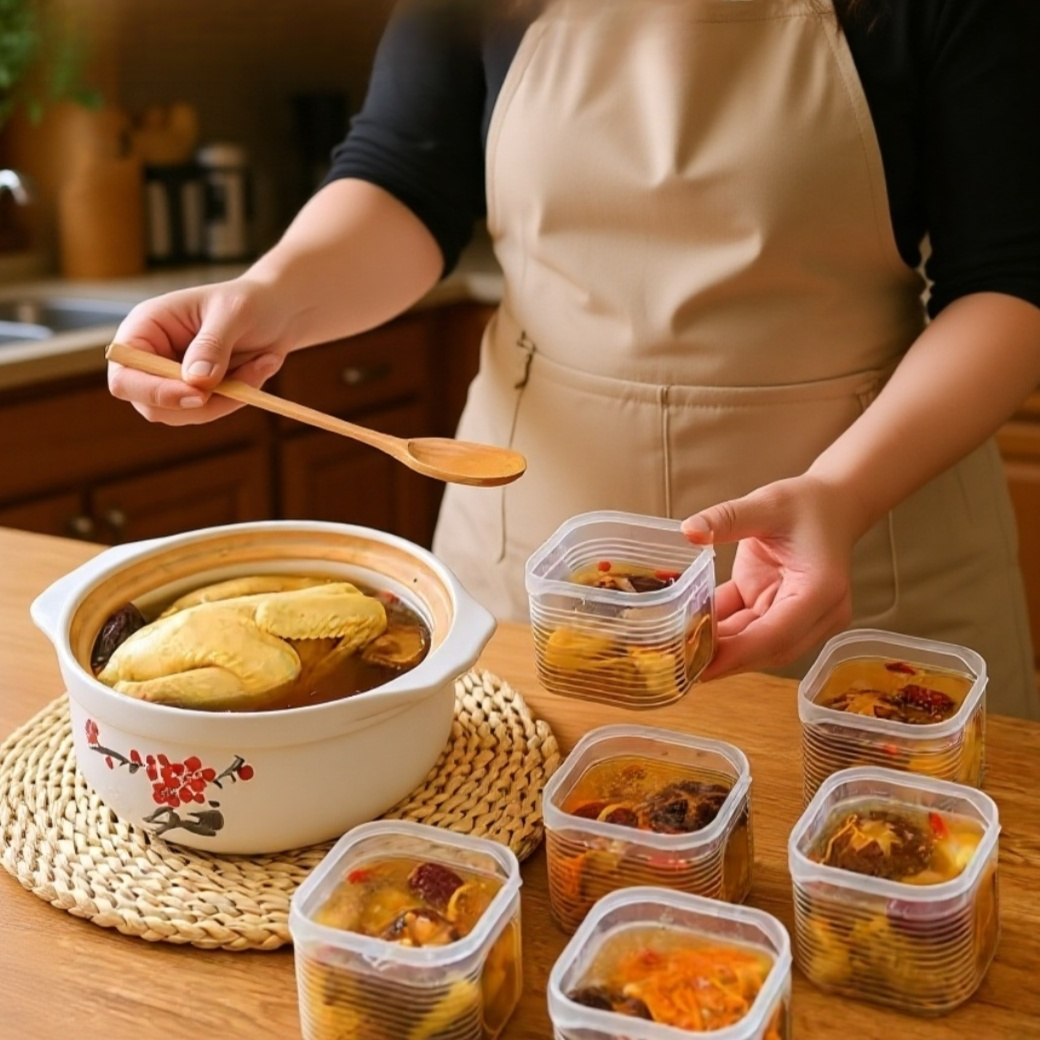 냉동 수프 용기, 냉장고 전용 식품 배식함