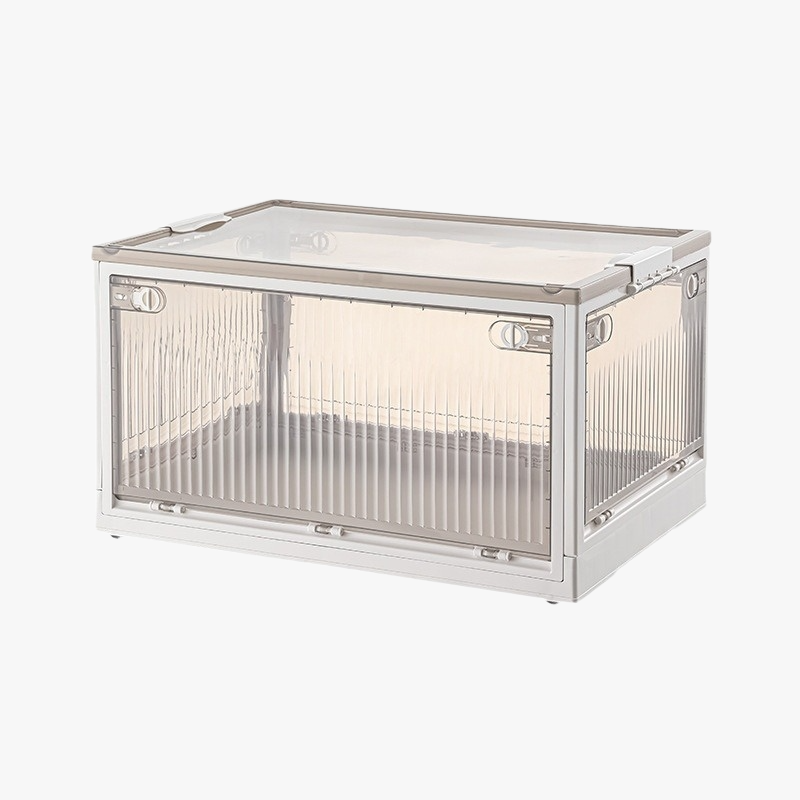 Armario plegable de plástico grueso, caja de almacenamiento para ropa y colchas