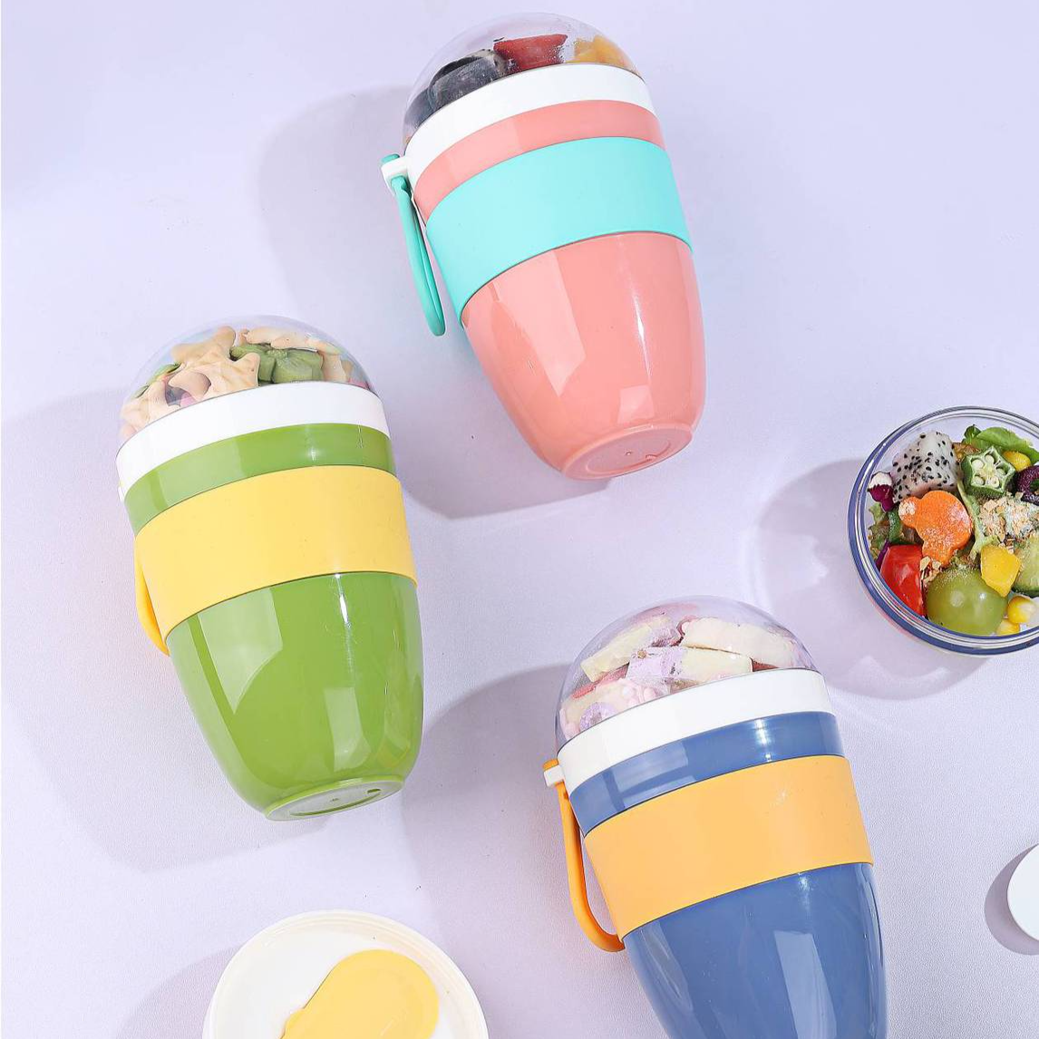 便攜帶蓋酸奶杯