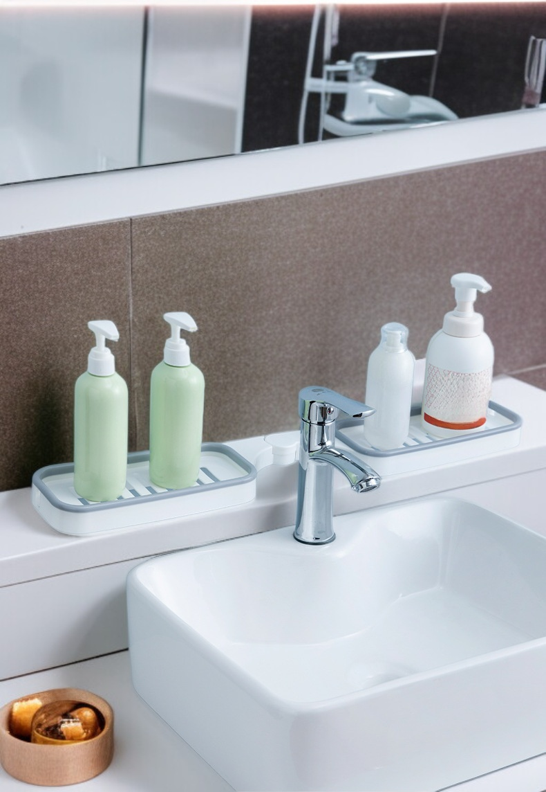 드릴이 필요 없는 욕실 수납 선반 설치 과정