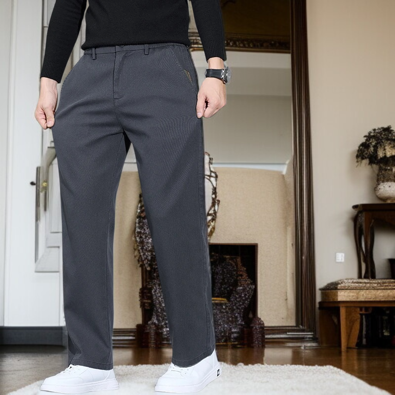 라이트 럭셔리 남성 팬츠 가을 남성 캐주얼 팬츠 와이드 팬츠