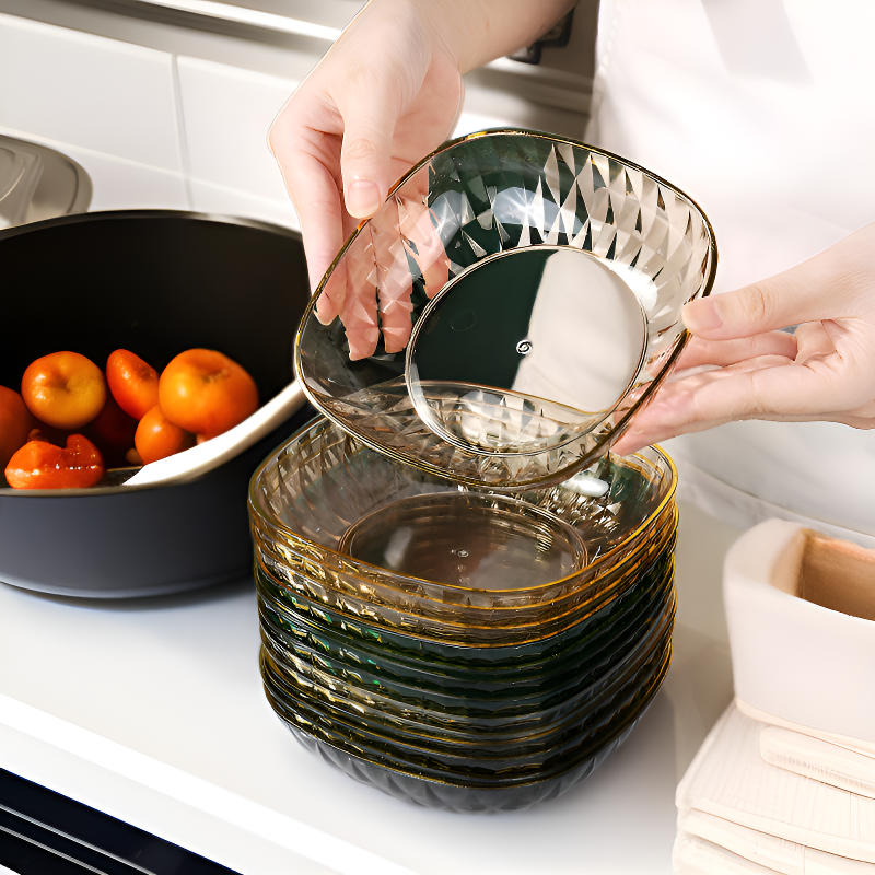 가정용 투명 다용도 과일 접시 견과류 접시 사탕 접시 식기