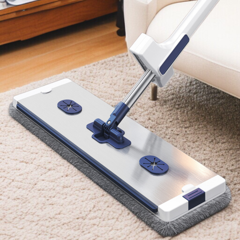 Haushalt Flachmopp mit großem Panel, Aluminiumlegierung, freihändiger Mopp