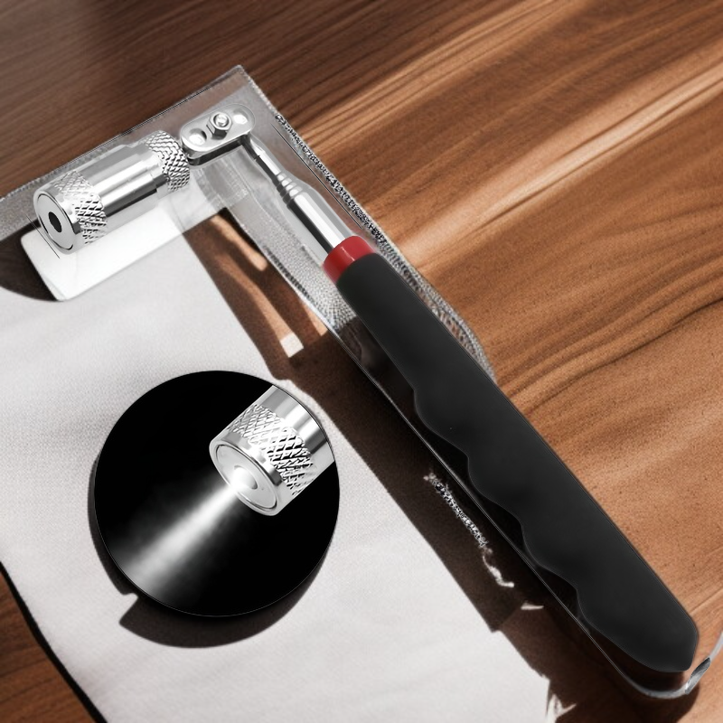 鉄吸着ロッド、磁気吸着ロッド、LEDライト付き伸縮式ピックアップマグネット、金属部品用マグネットツールピックアップ