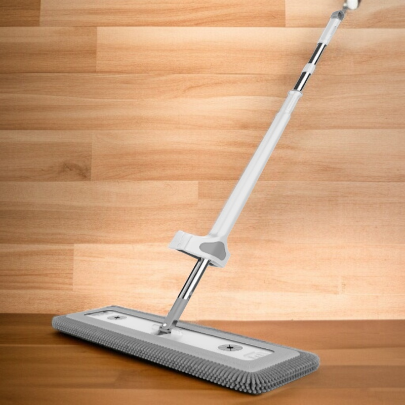 가정용 플랫 밀대 건습 겸용 원터치 셰닐 리필 손세탁 우드 플로어 밀대