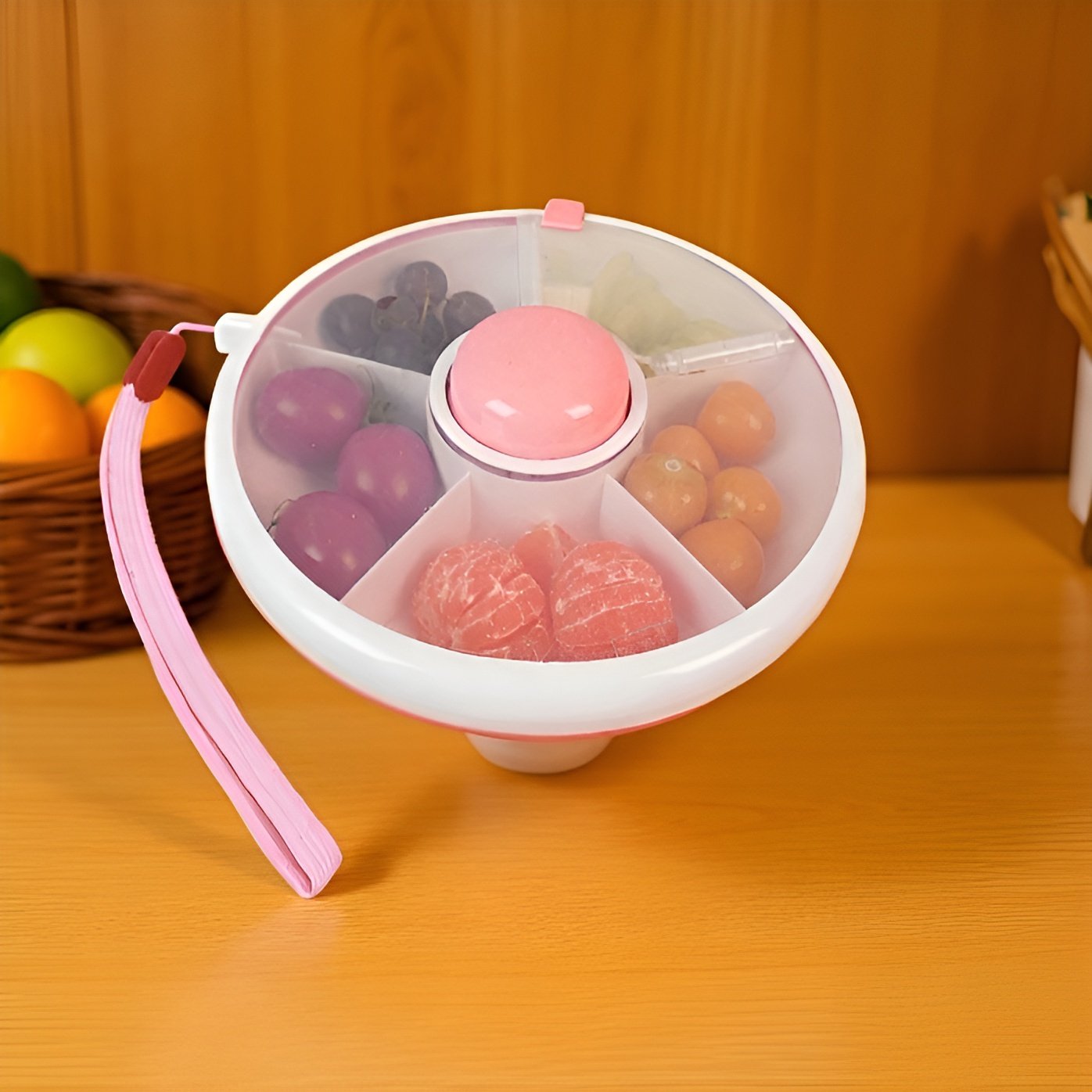 スナック回転収納ボックス密閉箱