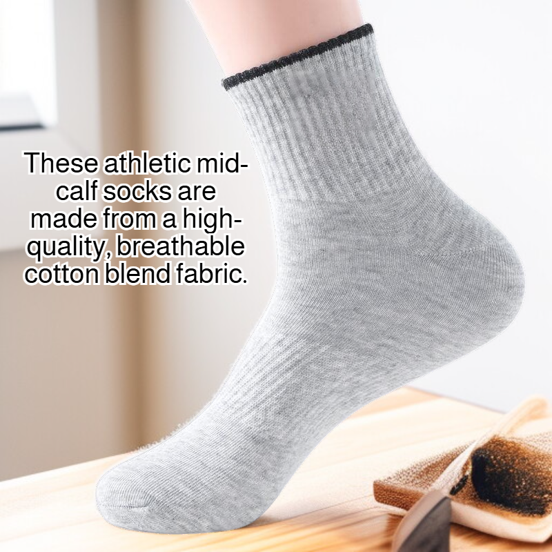 Sporty Casual Crew Socks 