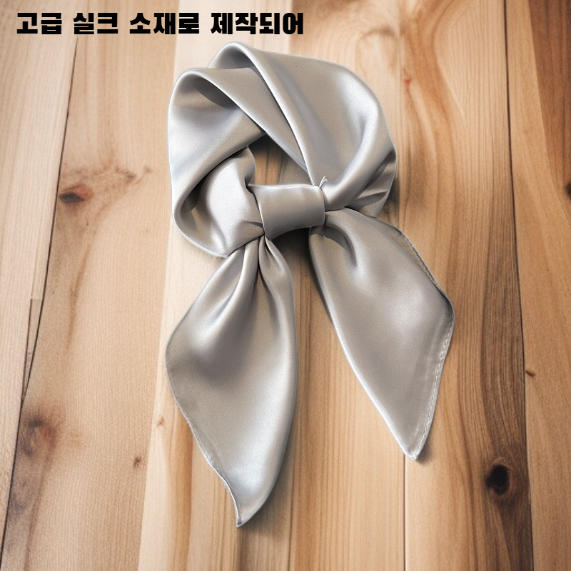 여성용 실크 얇은 스카프 봄여름용