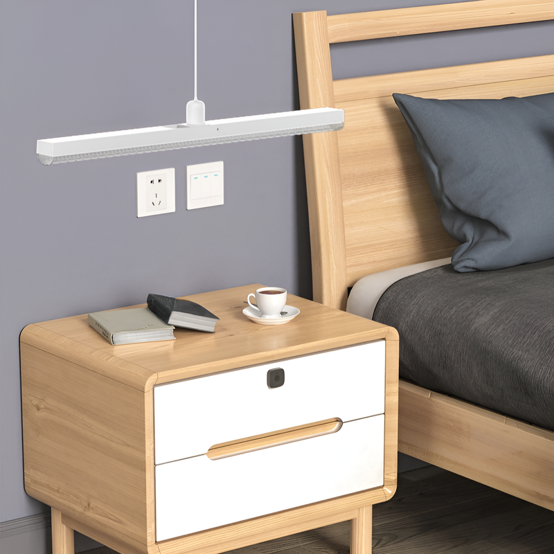 Ultra Bright Energy-saving Lamp Long Crystal Chandelier with Screw Base