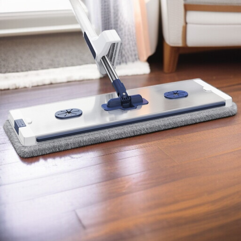Haushalt Flachmopp mit großem Panel, Aluminiumlegierung, freihändiger Mopp