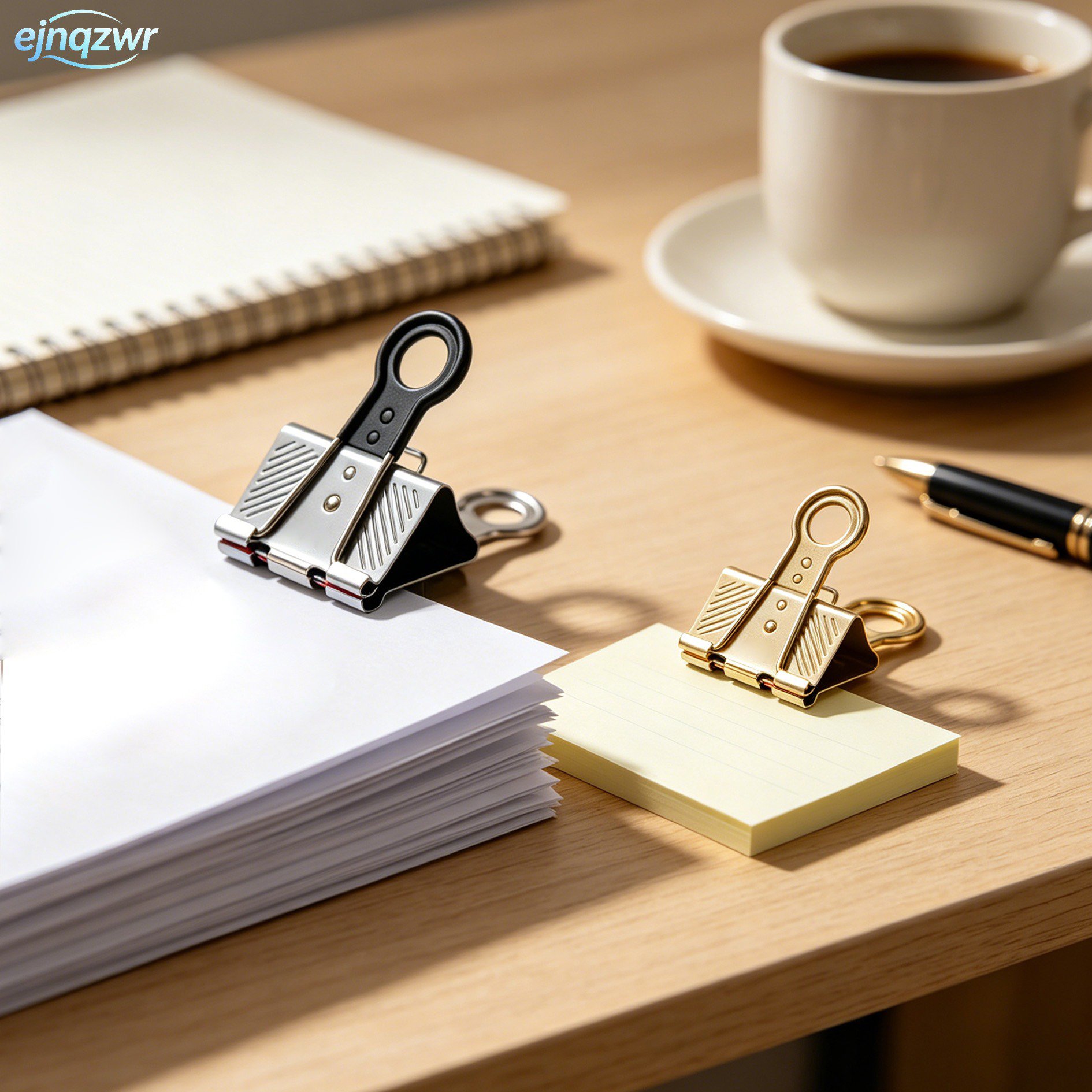 Binder Clips aus Metall zur Dokumentenorganisation