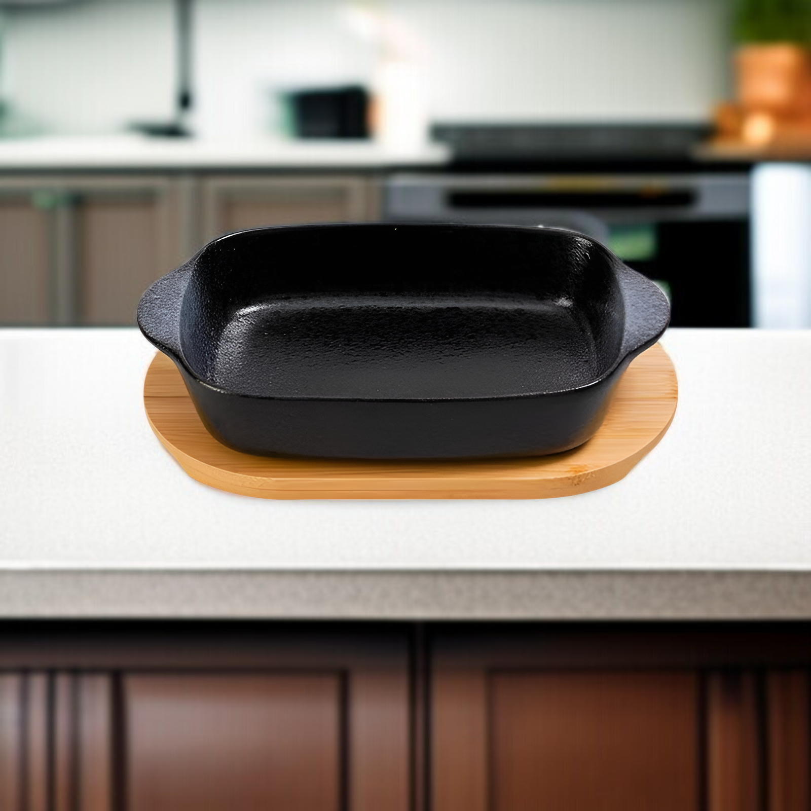 Japán kerámia dupla fülű sütőtál sajtos rizses és rántott csirkés tálhoz