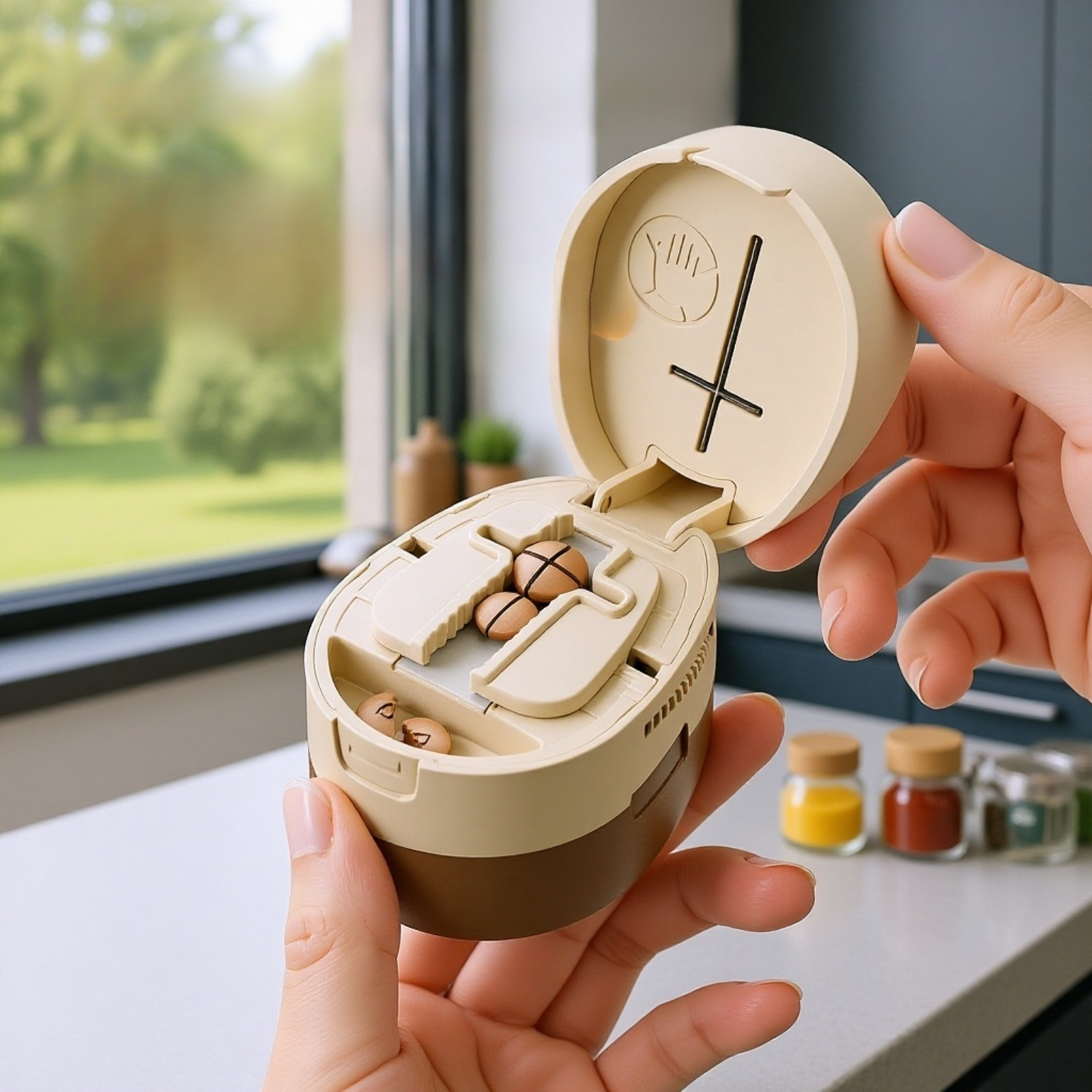 다기능 약 절단기 휴대용 약통