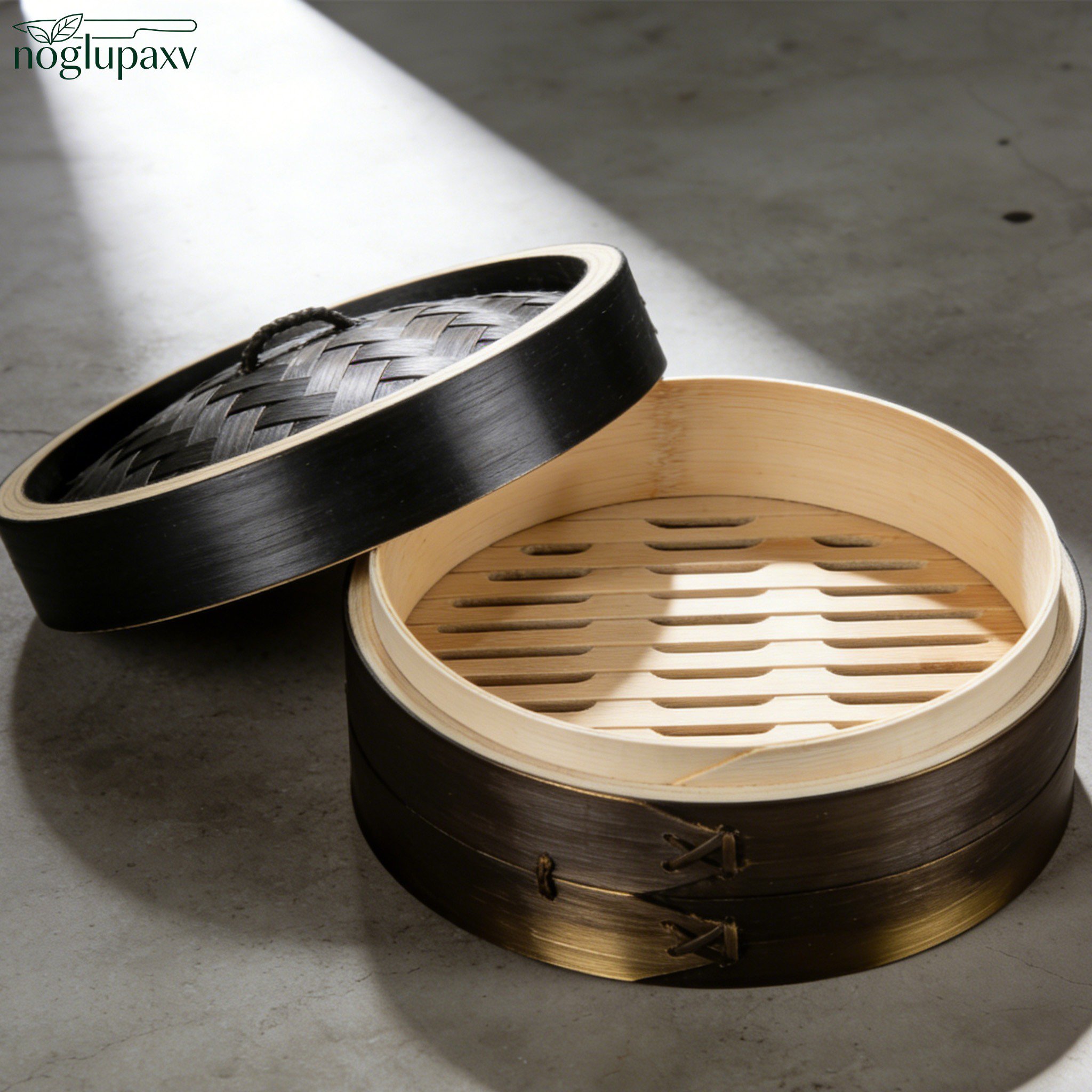 手工竹製家用蒸籠 （3個）