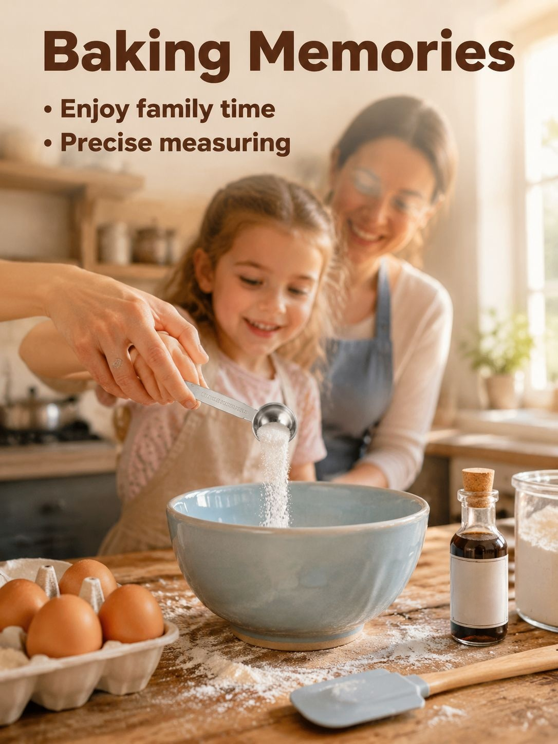 Easy-to-clean stainless steel measuring tools