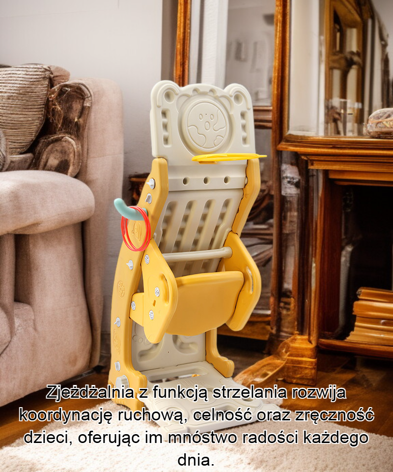 Zjeżdżalnia dla dzieci z funkcją strzelania – zabawa na świeżym powietrzu