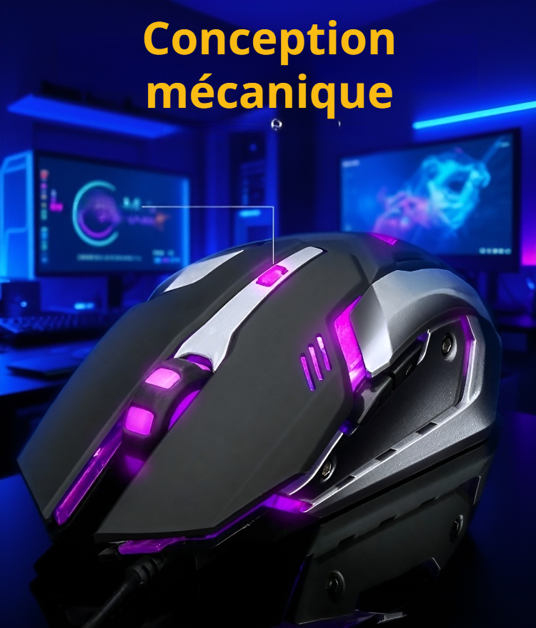 Clavier et souris mécanique compatibles PC et Mac