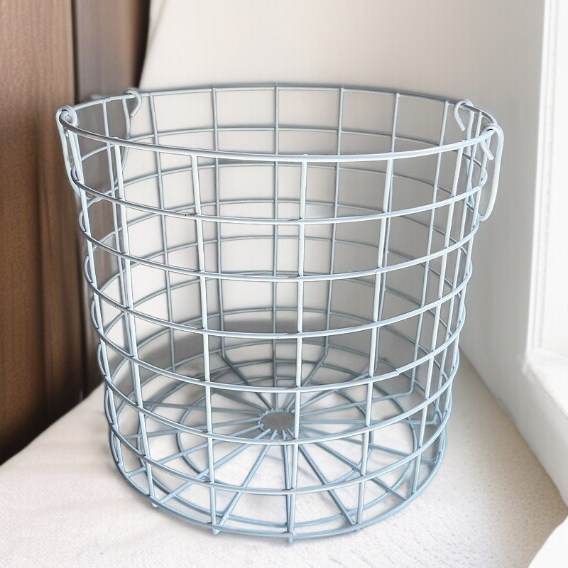 Vintage Metallkorb für Zeitungen, Magazine, Brot und Früchte – Multifunktionaler Aufbewahrungskorb