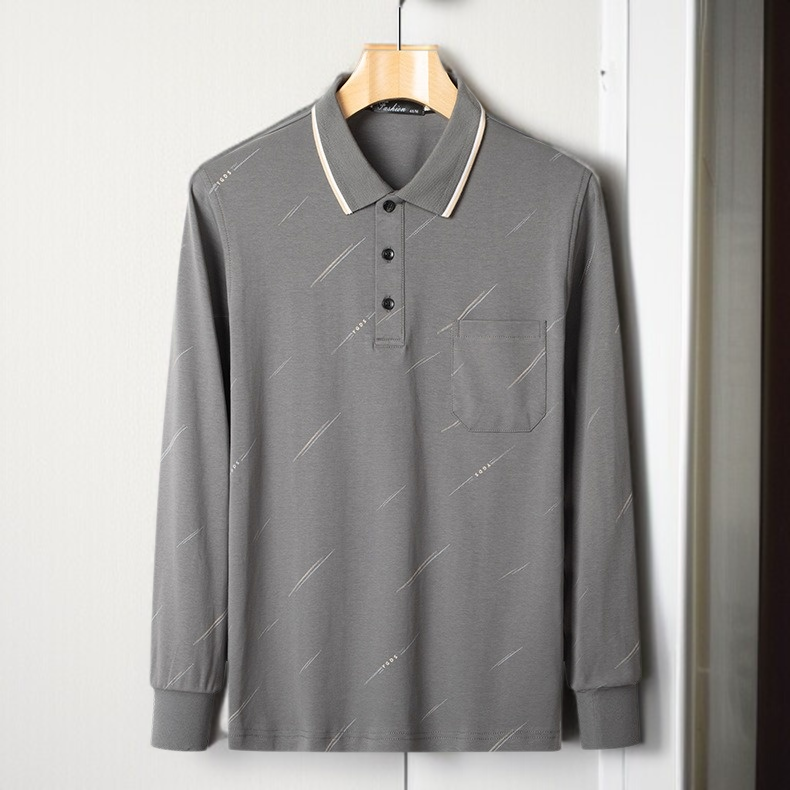 중장년 남성 레깅스 캐주얼 긴팔 티셔츠 남 순면 포켓 상의 봄가을 레깅스