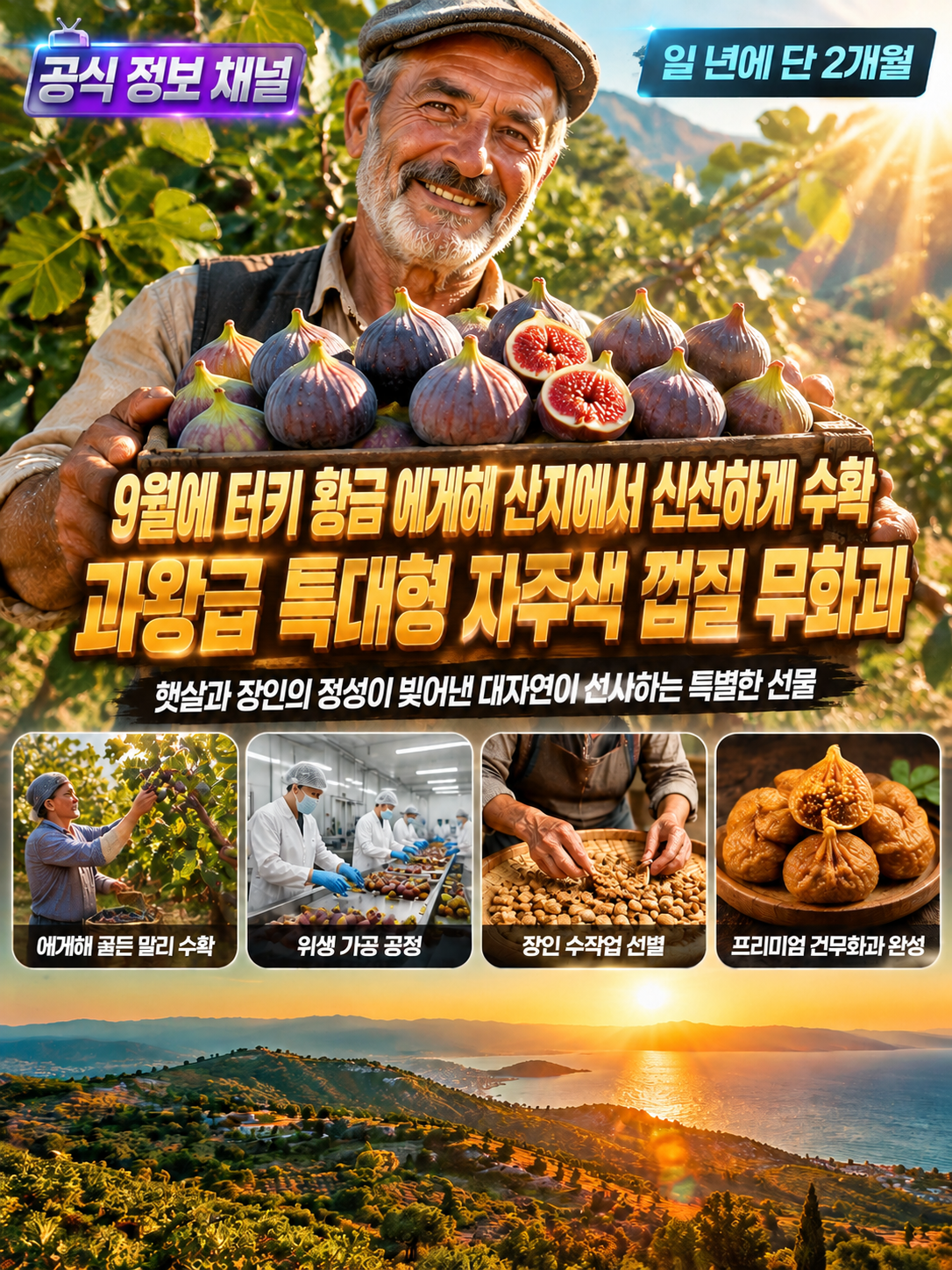 설탕 없이 쫀득하고 건강한 대용량 왕 건무화과