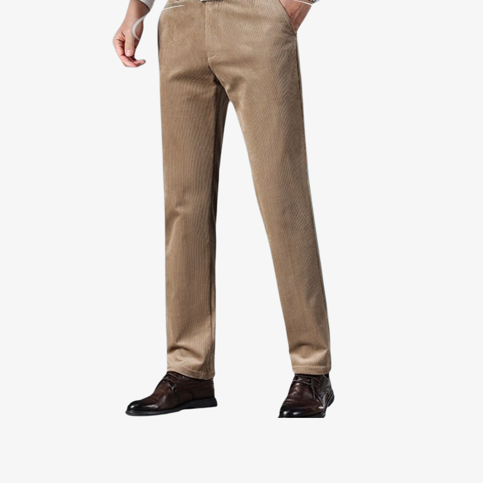 도톰 코듀로이 남성 팬츠 비즈니스 캐주얼 팬츠 기모 핫팬츠 링클프리 와이드 일자핏 남성 팬츠