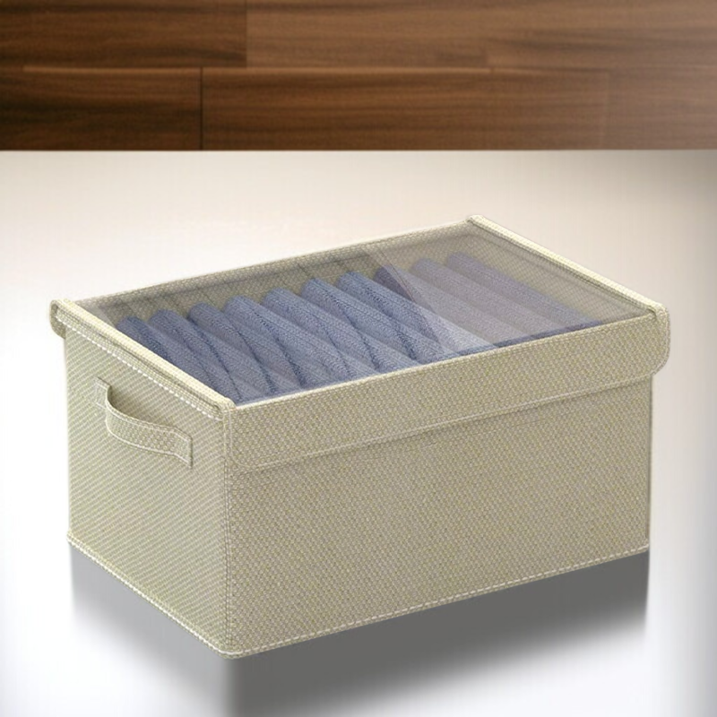가정용 접이식 의류 수납함 옷장 서랍형 수납 바지 패브릭 수납함 옷을 담은 가정용 수납 용품