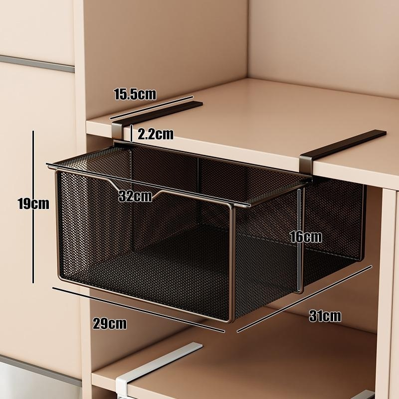 Hanging basket drawer storage