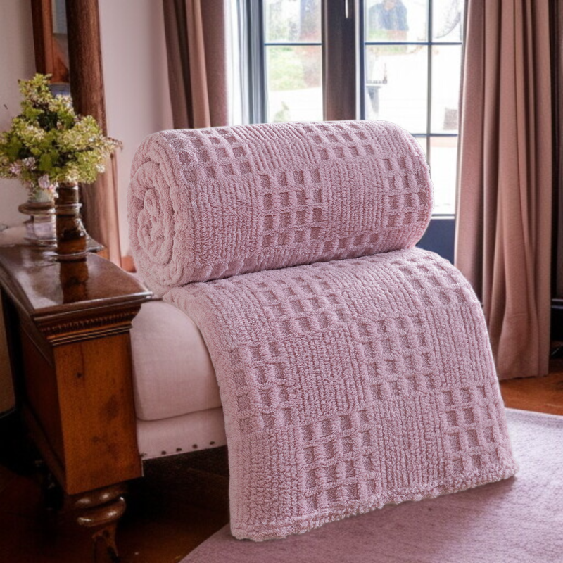 Thickened Warm Plush Blanket Cover Blanket Warm Knitted Home Padded