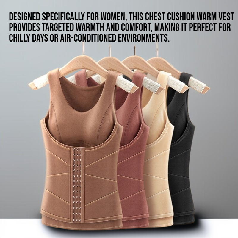Ladies' chest cushion warm vest