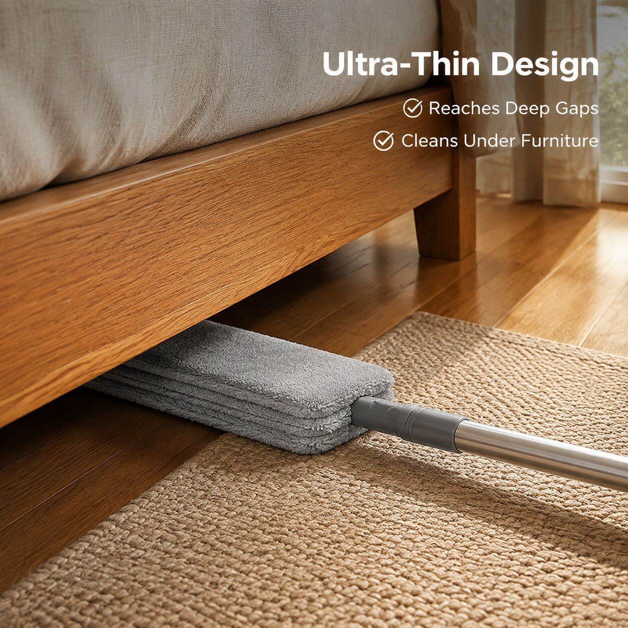 Extendable and extended gap duster