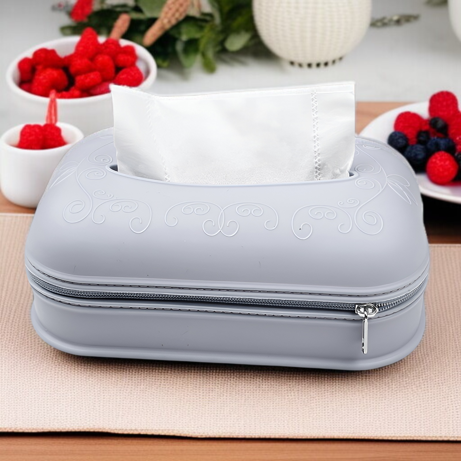 자동차용 휴대용 실리콘 티슈 박스