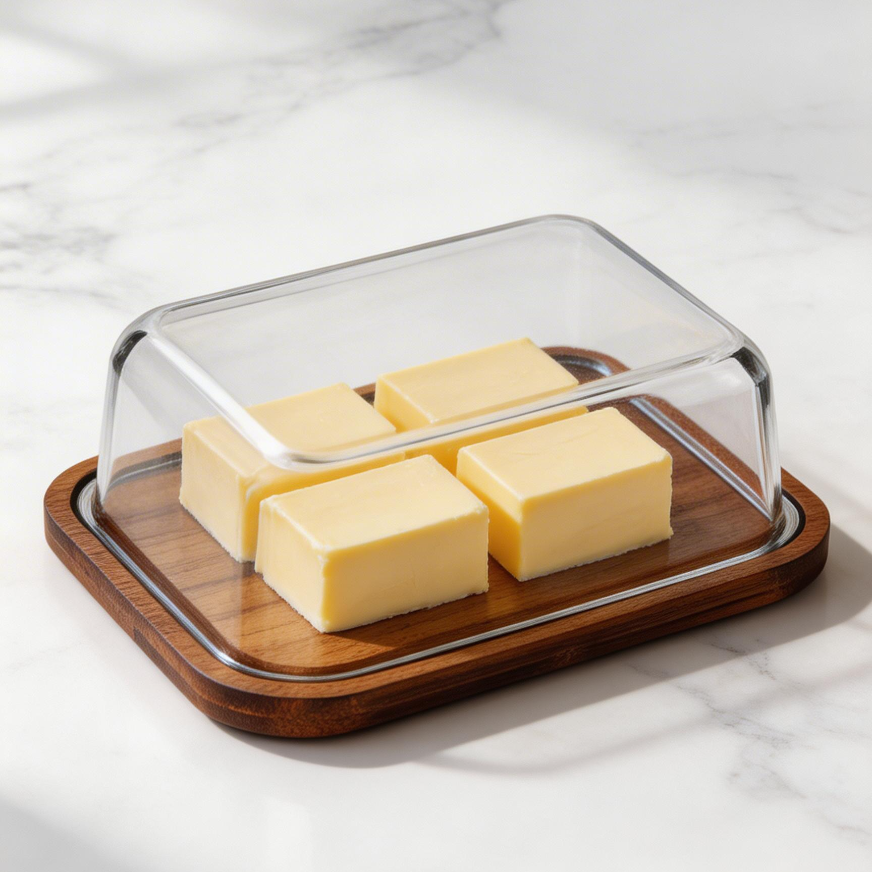 精巧なガラス蓋付き収納ボックス、カトラリープレート