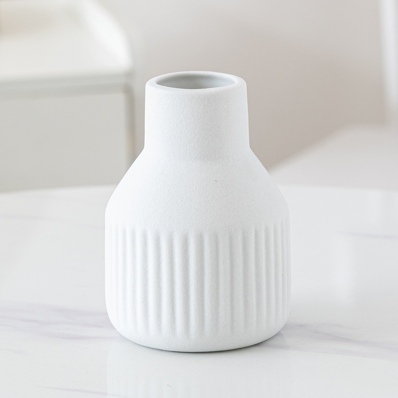 モダンスタイルマット陶器花瓶（多色展開）