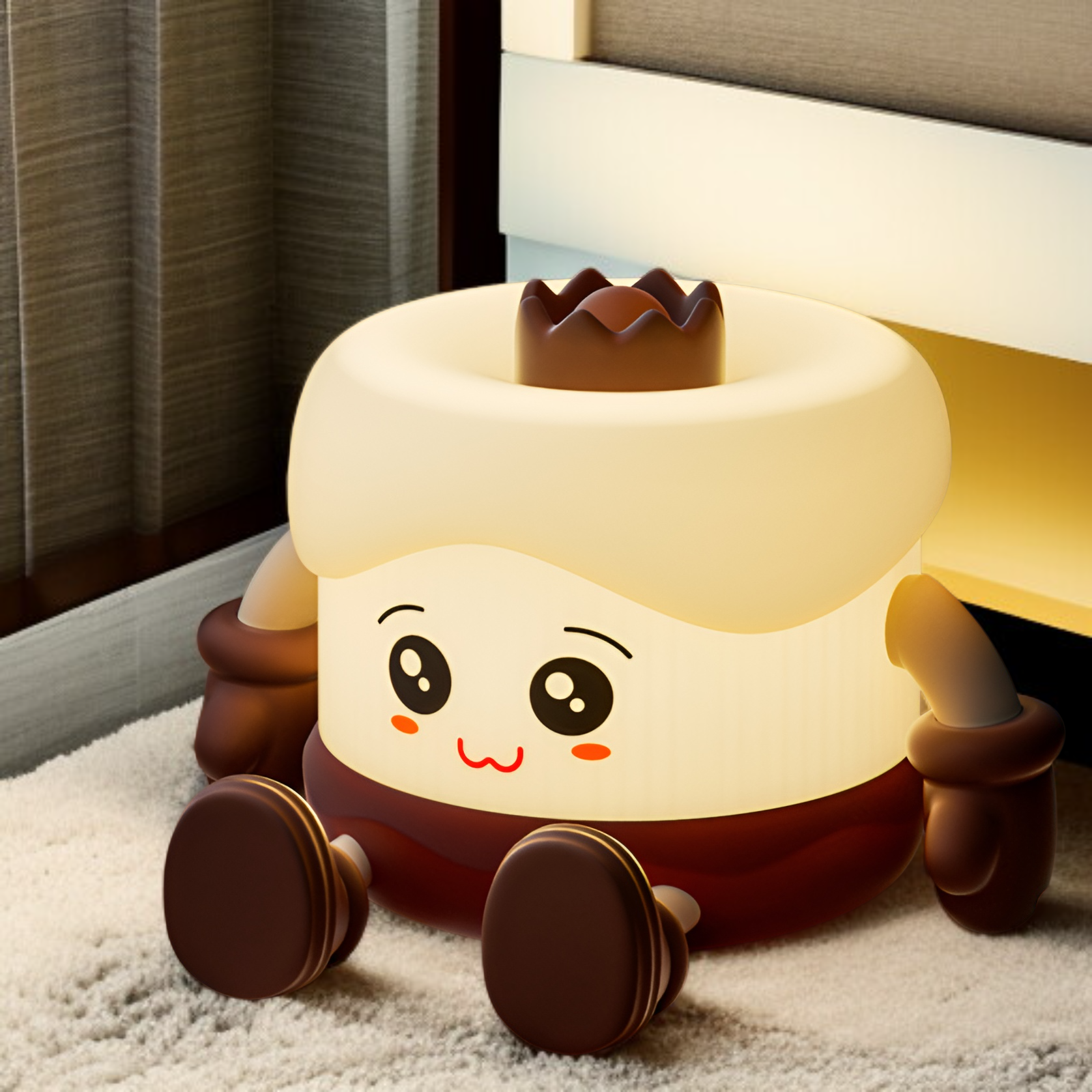 Lámpara de sueño con forma de pastel de cumpleaños como regalo