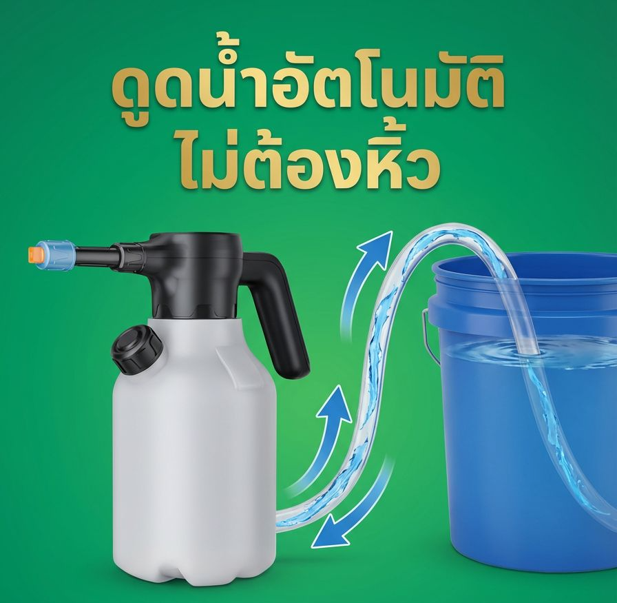 ขวดสเปรย์ไฟฟ้าทำความสะอาดบ้าน