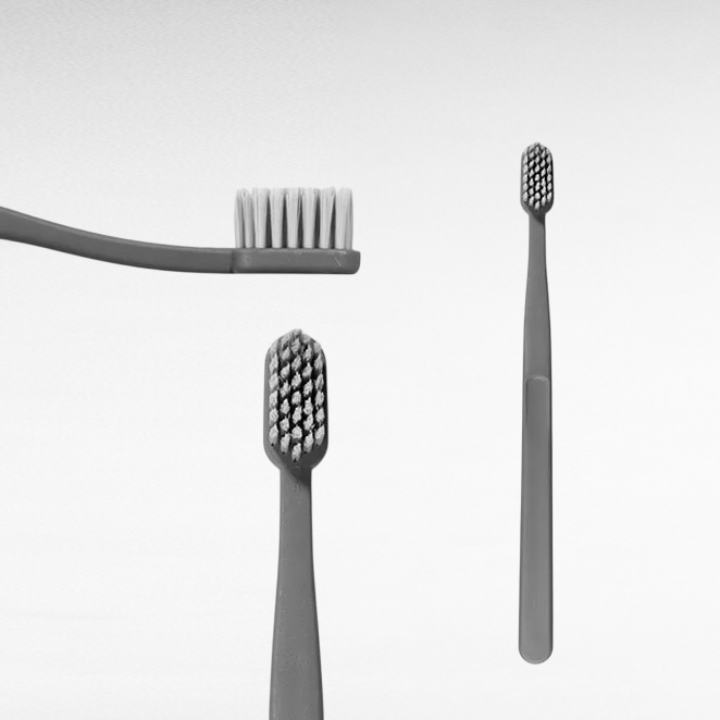 가족 여행용 일본 스타일 마카롱 소프트 칫솔 4개 세트