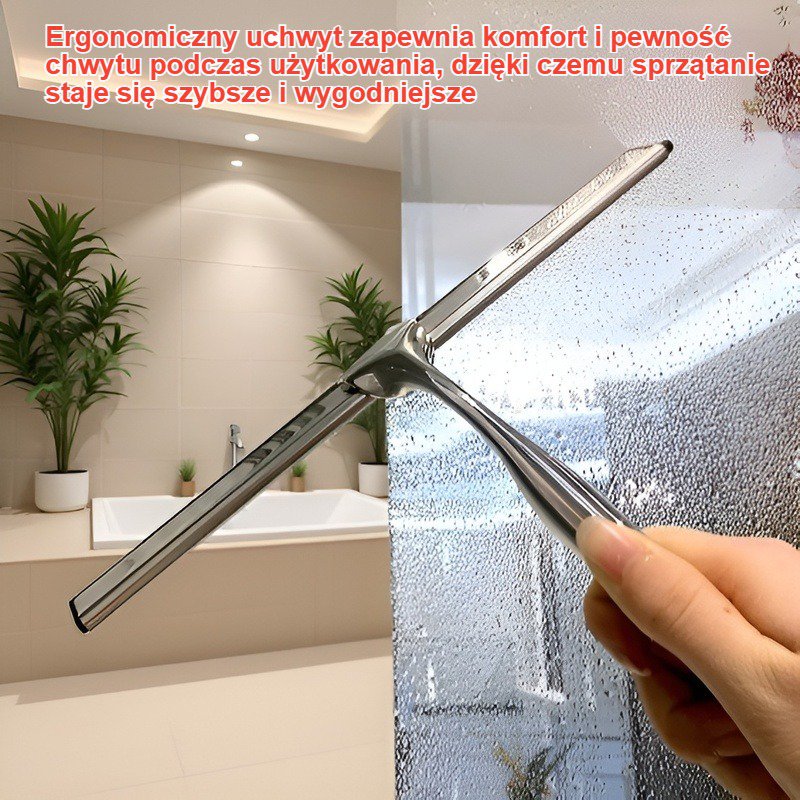 Uniwersalny ściągacz do wody ze stali nierdzewnej, narzędzie do czyszczenia łazienki, płytek i szyb