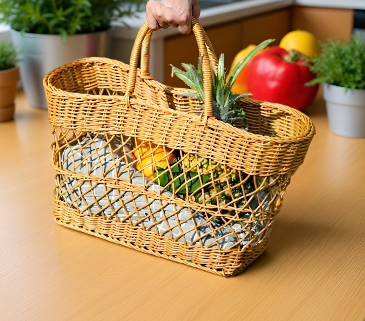 Cesta decorativa y funcional para llevar alimentos
