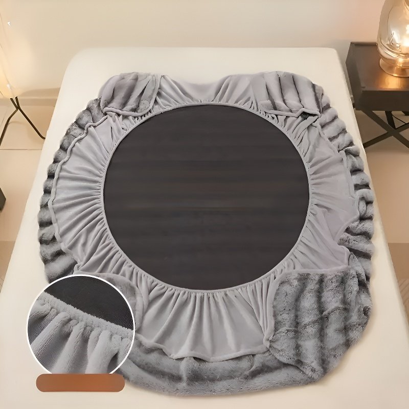 輕奢加厚毛絨床笠