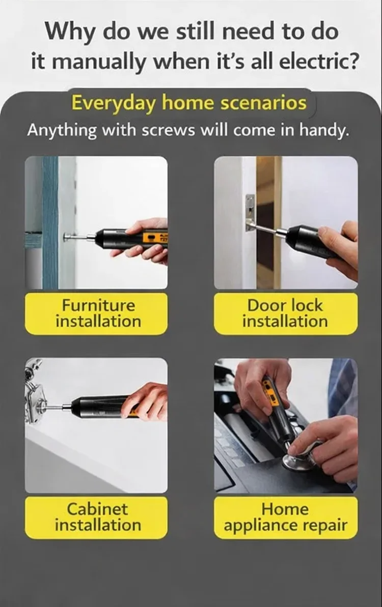 Set de herramientas eléctricas portátiles para uso doméstico