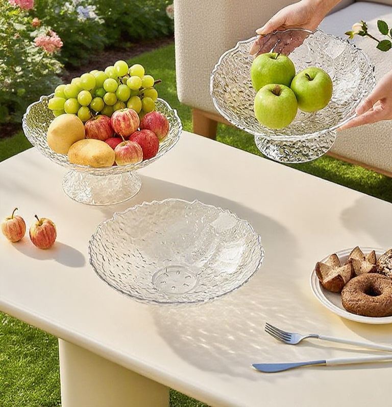 고급스러운 유리무늬 쟁반 디자인