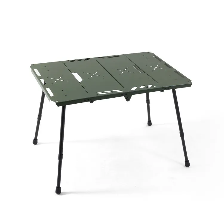 야외 접이식 알루미늄 테이블 휴대용 캠핑 피크닉 테이블 야외 차량용 작은 식탁