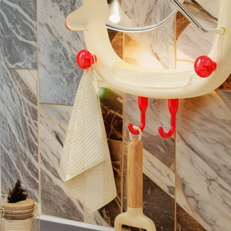 免打孔壁掛式雙層鍋蓋收納架