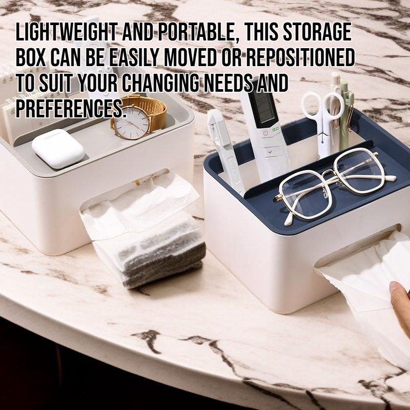 Durable plastic organizer box for home