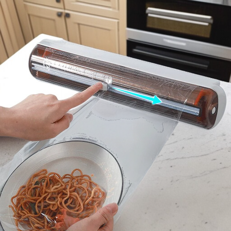 เครื่องตัดพลาสติกแรปและฟอยล์แบบดูดติดพื้นผิว ใช้ได้หลากหลายสำหรับครัว