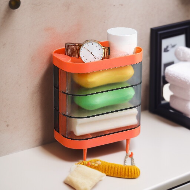 Dwuwarstwowa mydelniczka z odpływem