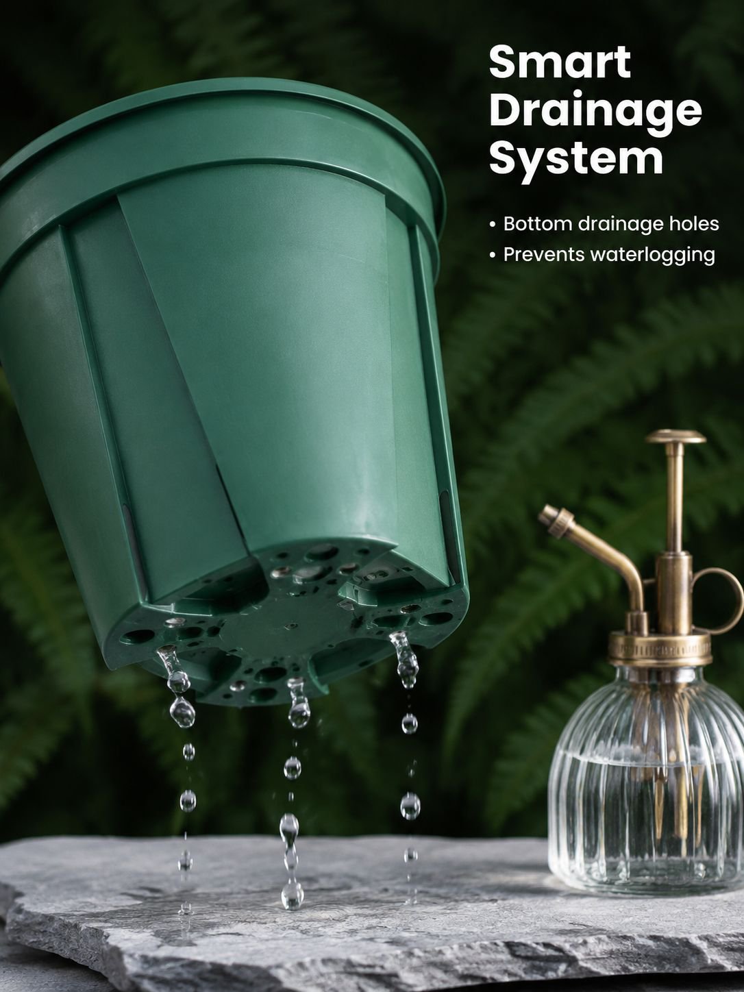 White Plastic Flower Pots, Third-Generation Root Control Pots