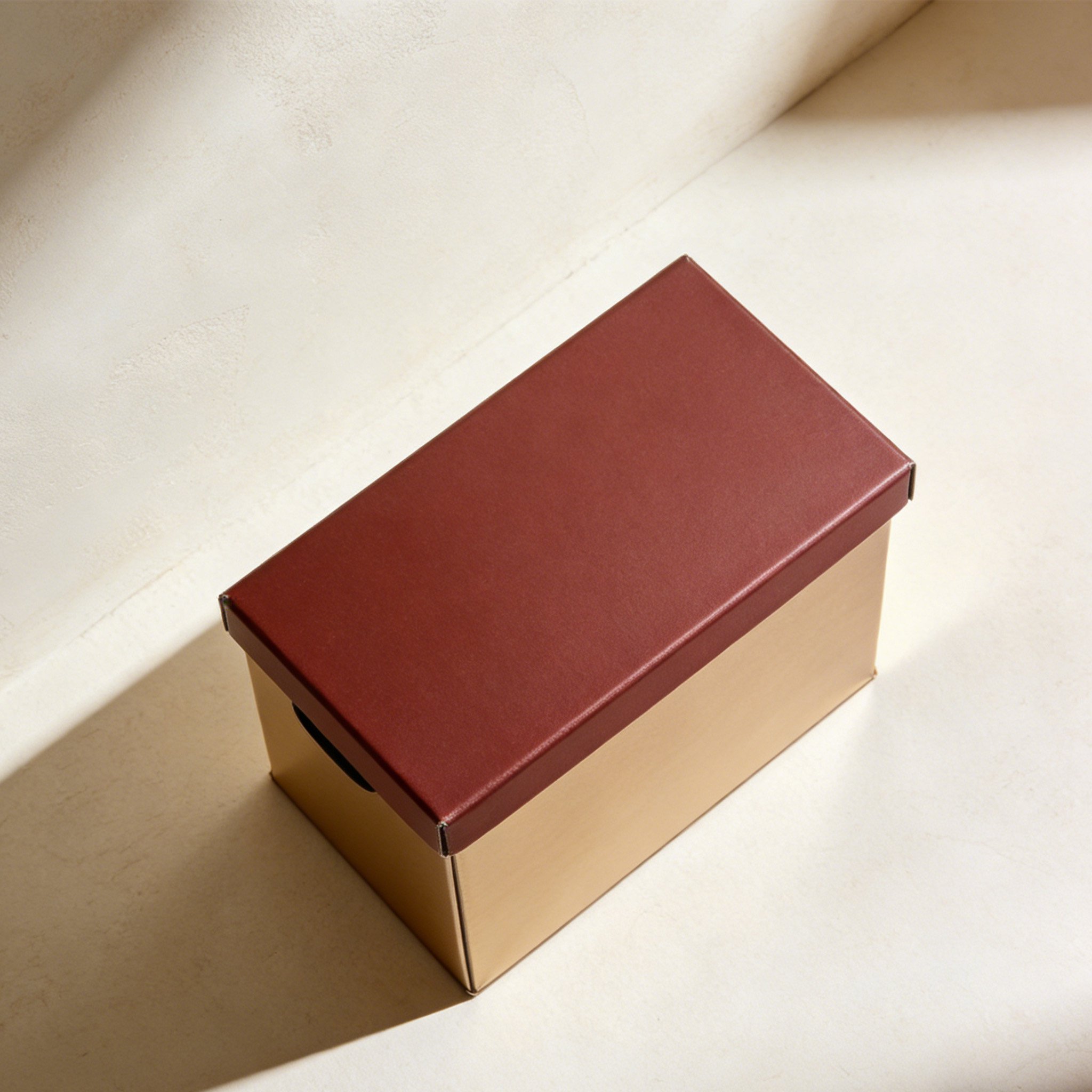 Set of 3 storage boxes neatly stacked