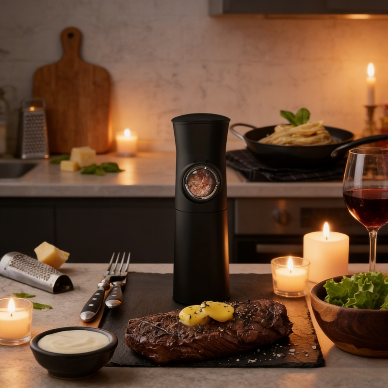 Gravity-Sensing Electric Seasoning Grinder Home Kitchen Appliance